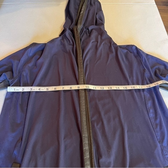 Diadora Hooded Cover Up Jacket, Blue, Size Small - Picture 7 of 9